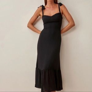 NWOT Reformation Nikita Black Dress
